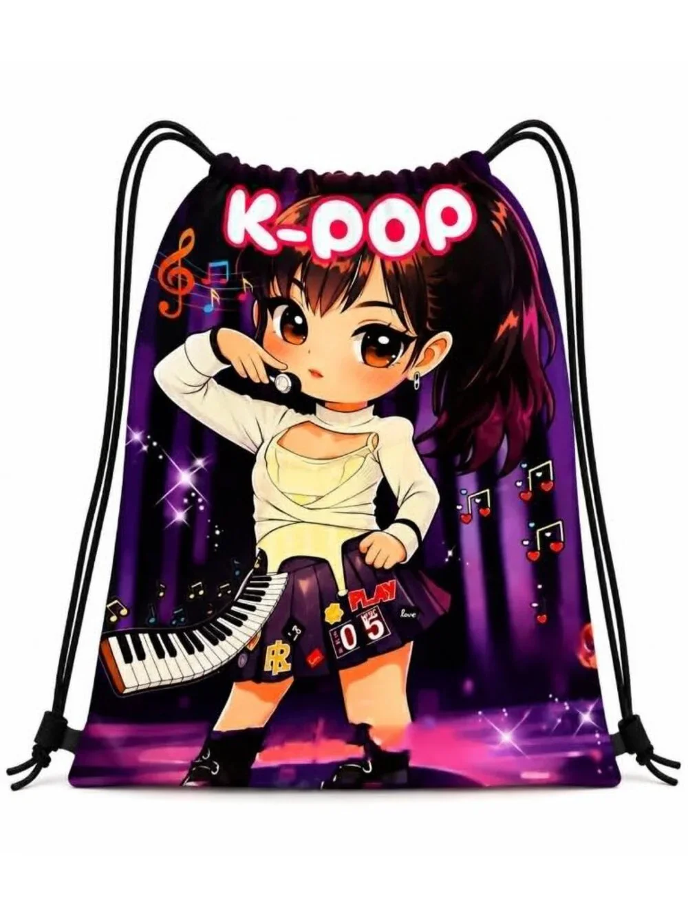 K-Pop Anime Girl Drawstring Backpack